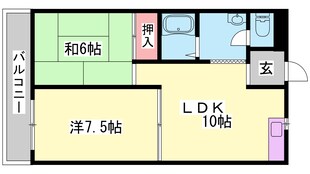 サニーハイム東出口の物件間取画像